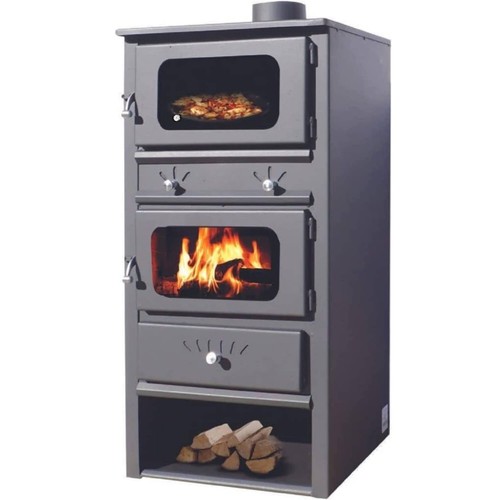 Stufa legna carbone con - legna,