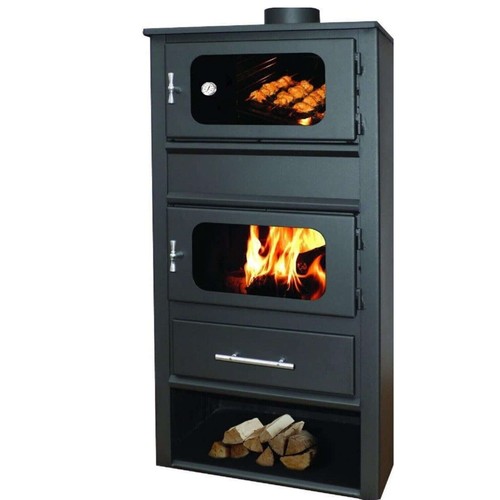 Stufa legna carbone con - legna, e