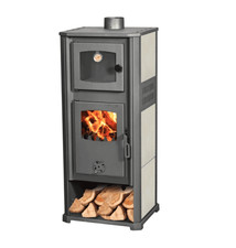 STUFA A LEGNA ACCIAIO VETRO 12