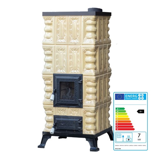 Stufa ceramica con forno - stufa,