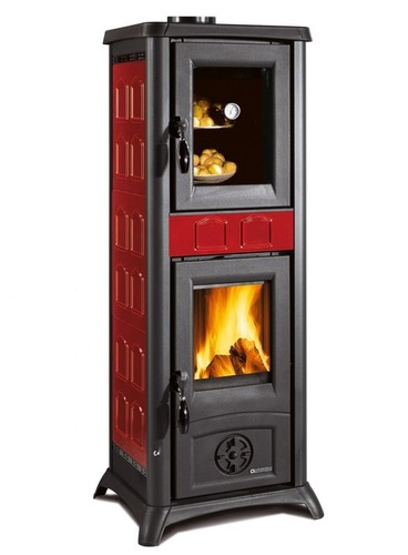 Stufa legna con forno - a,