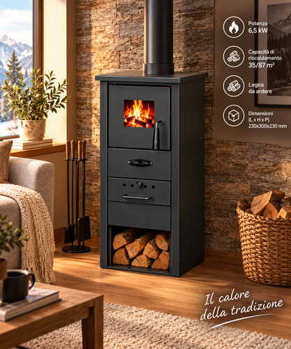 Stufa legna cervino - a, 6,5