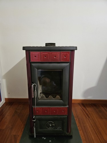 Stufa legna king rossa - a,
